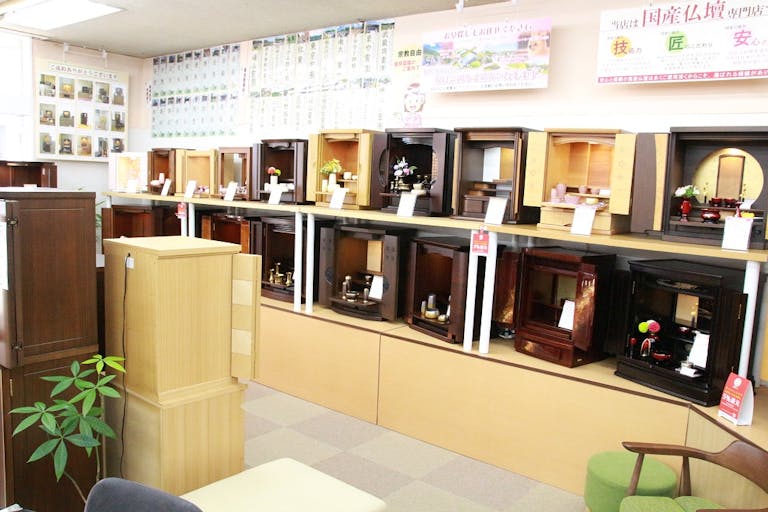 国産仏壇専門店　どの仏壇を選んでも安心の国内生産です