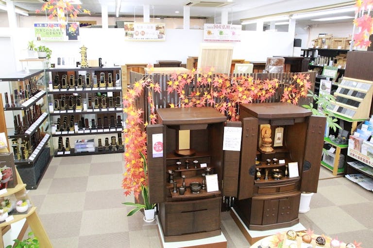 国産仏壇専門店　どの仏壇を選んでも安心の国内生産です